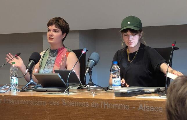 La youtubeuse Margorito lors d'une rencontre à Strasbourg en juin 2025