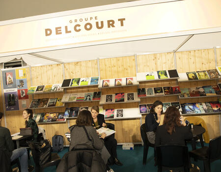 Le stand des éditions Delcourt au FIBD d'Angoulême.