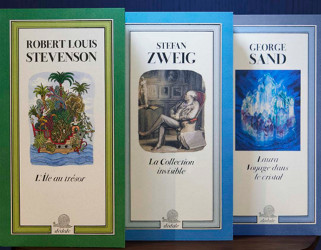 Les trois premiers titres de la collection Dédale