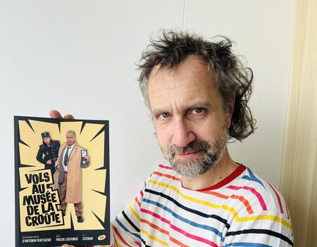 Antonin Peretjatko avec Pascal Legitimus et Esteban Vols au musee de la croute Seuil    0.jpg