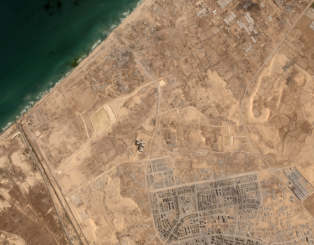 La bande de Gaza vue du ciel