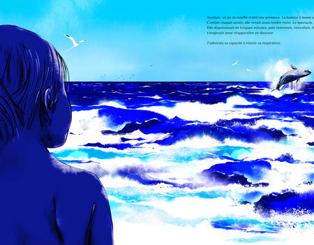 Stephane Kiehl Bleu Une histoire dans la mer La Martiniere Jeunesse    0.jpg