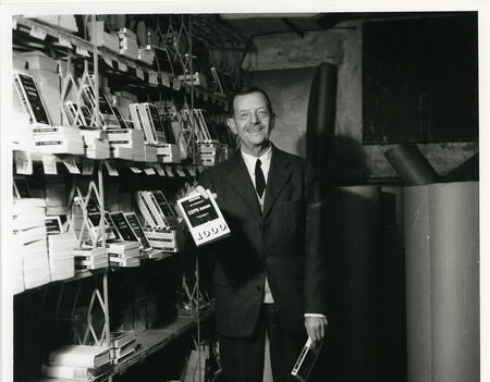 Marcel Duhamel, fondateur de la Série Noire (Gallimard). Photo datée de 1966.