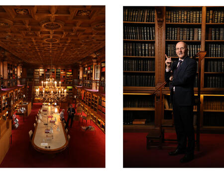 Christophe Soulard et la bibliothèque de la cour de cassation
