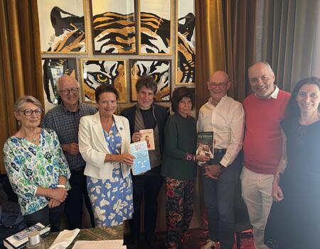 Une partie du jury du Prix Jacques Delors du livre européen 2025 ce lundi 8 septembre 