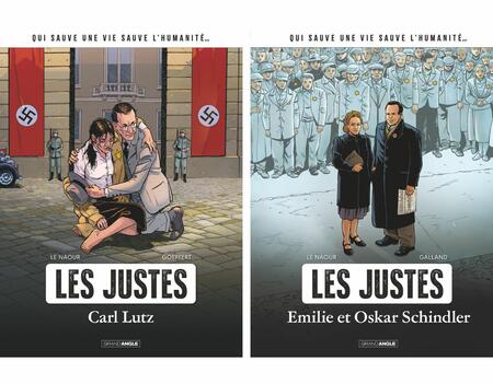 Les deux premières parutions de la collection « Les justes » chez Grand Angle