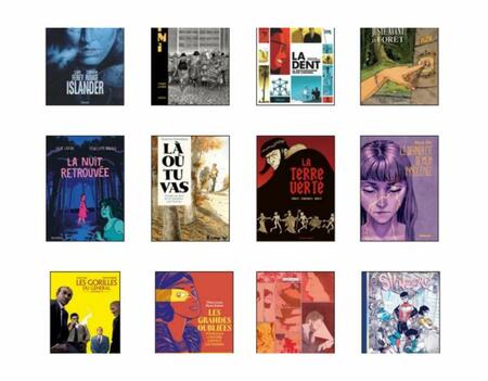 Une partie de la première sélection du prix BD Fnac / France Inter 2026