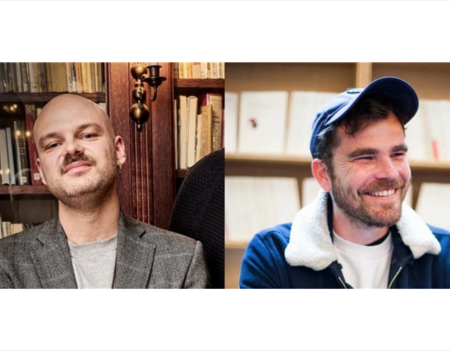 Thomas Flahaut et Baptiste Amann, lauréats des Grands prix de littérature dramatique - Arcena 2025 (c) Christophe Raynaud de Lage et Fanny Dion