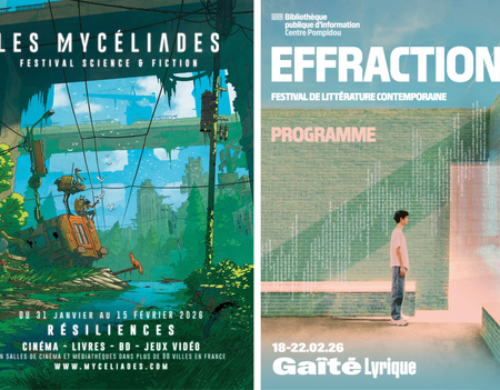 Affiches des festivals Mycéliades et Effractions 