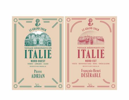 Les deux premiers ouvrages de la collection "Le Grand Tour", Pierre Adrian et François-Henri Désérable