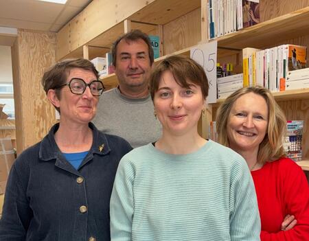 (de gauche à droite) Véronique Boyer, Emmanuel Vial, Morgane Grégoire, Anne-Laure Vial