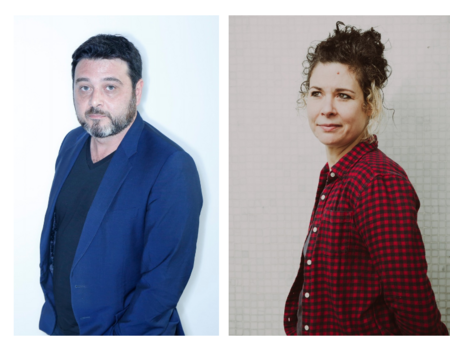 Stéphane Rosa, fondateur et codirecteur de Dark Side, et Elsa Delachair, directrice éditoriale de 10/18