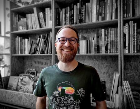 Maël Nonet directeur des éditions Rouquemoute