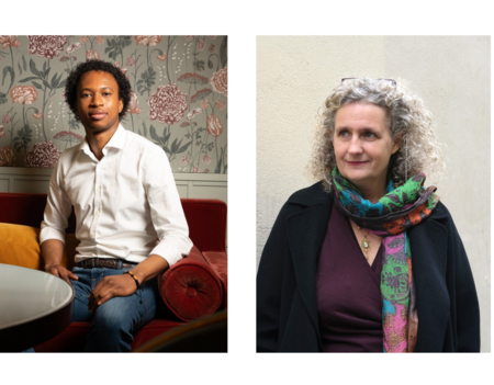 Abibou Diouf, lauréat du prix du Premier Roman, et Tiffany Tavernier, lauréate du prix de la Rentrée, distingués par La Forêt des Livres 2026