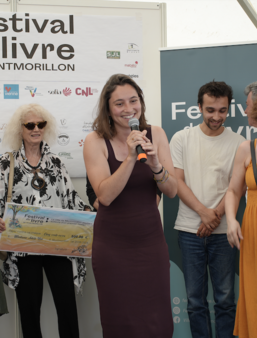 Adèle Yon à la remise du prix Régine Deforges