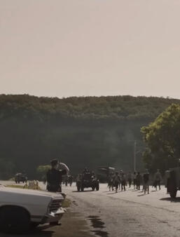 Capture d’écran de la bande annonce de Marche ou crève de Francis Lawrence