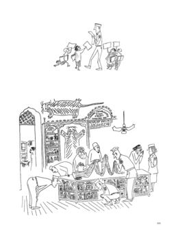 Saul Steinberg Tous en ligne La Table Ronde0.jpg