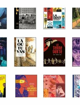 Une partie de la première sélection du prix BD Fnac / France Inter 2026