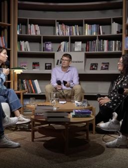 Le plateau du webinaire spécial romance 2025 de Livres Hebdo