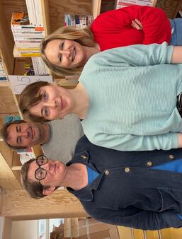 (de gauche à droite) Véronique Boyer, Emmanuel Vial, Morgane Grégoire, Anne-Laure Vial