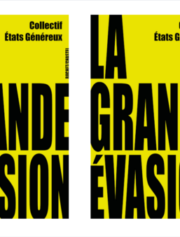 La couverture de « La Grande Évasion », du collectif des États généraux, en librairie ce jeudi 10 septembre.