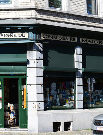 La librairie À l'enseigne du commissaire Maigret, à Liège, en Belgique