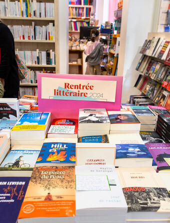 Table en librairie à la rentrée littéraire 2024 - VALERIE DUBOIS Hans LucasHans Lucas via AFP