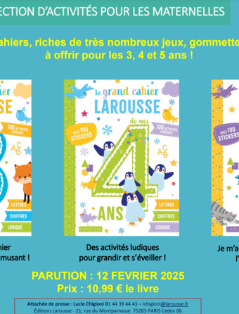 Visuel collection Grands cahiers pour les maternelles Larousse