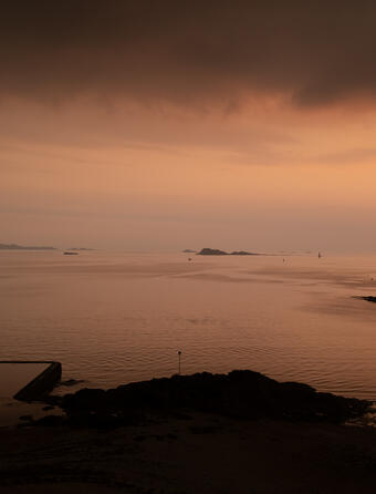 Vue depuis Saint-Malo, sur la Manche