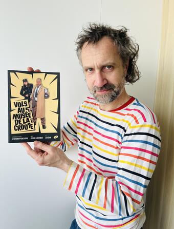 Antonin Peretjatko avec Pascal Legitimus et Esteban Vols au musee de la croute Seuil    0.jpg