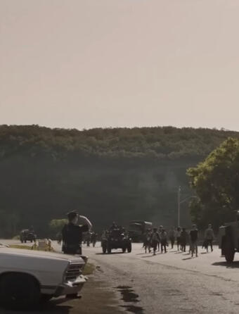 Capture d’écran de la bande annonce de Marche ou crève de Francis Lawrence
