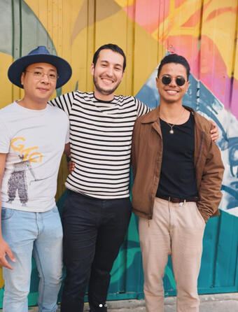 Les fondateurs de Raion Editions (De gauche à droite) Arthur Var, Clovis Salvat et Octave Ly