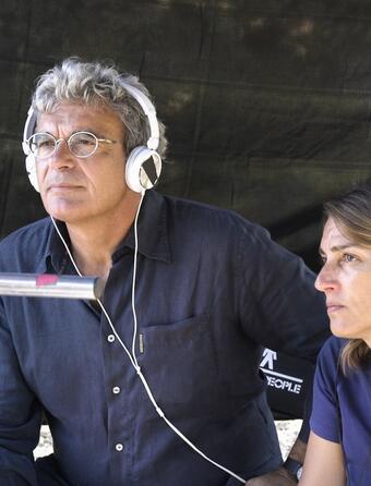 Mario Martone et Ippolita di Majo sur le tournage de Fuori
