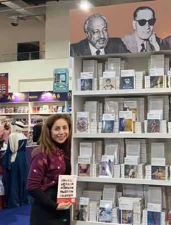 Layal Al-Rustom co-directrice de Diwan Publishing avec la collection Folio au salon du livre