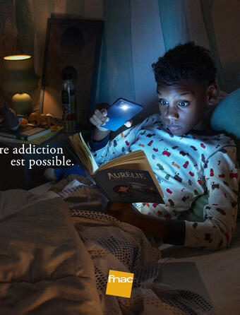 Image de la campagne nationale de sensibilisation en faveur de la lecture lancée par la FNAC