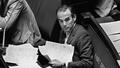 Robert Badinter, ministre de la justice à l'assemblé nationale le 17 septembre 1981 