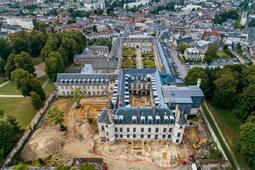 Vue générale de la fouille du château de Villers-Cotterêts - Photo Denis Gliksman, Inrap