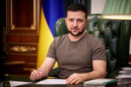 Le président ukrainien Volodymyr Zelensky