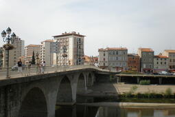 Le centre-ville d'Alès.