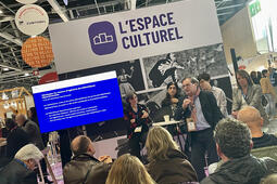 Jérôme Belmon, chef du département des bibliothèques au ministère de la Culture, lors du Congrès 2024 de l'Association des maires de France.