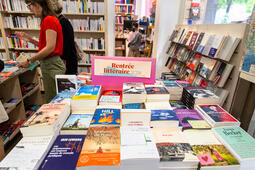 Table en librairie à la rentrée littéraire 2024 - VALERIE DUBOIS Hans LucasHans Lucas via AFP