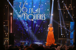 Caroline Vigneaux était la maîtresse de cérémonie de la 36e nuit des Molières