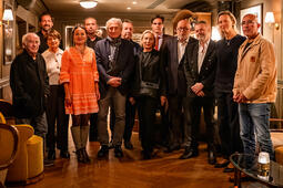 Une partie du jury du prix Philippe-Sollers, Grand Hôtel Cayré