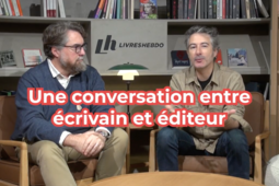 David Meulemans, fondateur des éditions Les Forges de Vulcain, et Gilles Marchand, auteur à succès