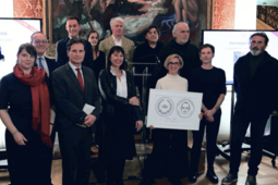 Les membres du Jury du prix François Sommer et la lauréate, Valentine Goby