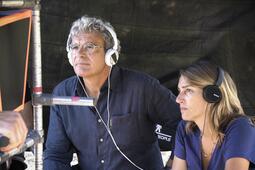 Mario Martone et Ippolita di Majo sur le tournage de Fuori