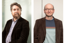 David Meulemans, fondateur des éditions Aux Forges de Vulcain, et Gregory Messina, fondateur et directeur de Linwood Messina Literary Agency