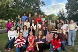 Élèves du BUT3 et M2 à Bordeaux-Montaigne (les éditions l'Apprentie), Nathalie Zberro est au deuxième rang