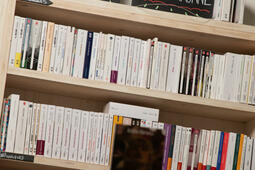 Le rayon littérature anglo-saxonne de la librairie L'Utopie, à Paris