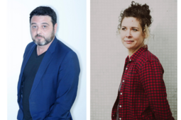 Stéphane Rosa, fondateur et codirecteur de Dark Side, et Elsa Delachair, directrice éditoriale de 10/18